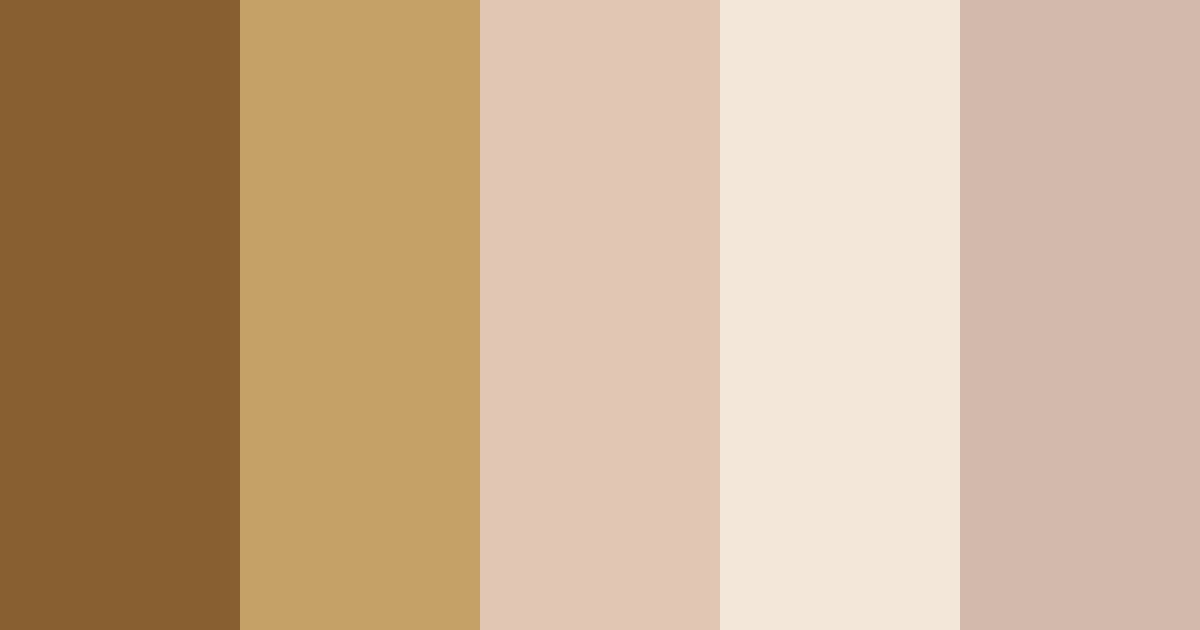 Download shades of brown color palette PNG image (landscape)