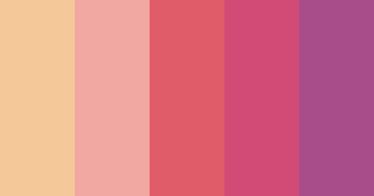 Download shades of pink color palette PNG image (landscape)