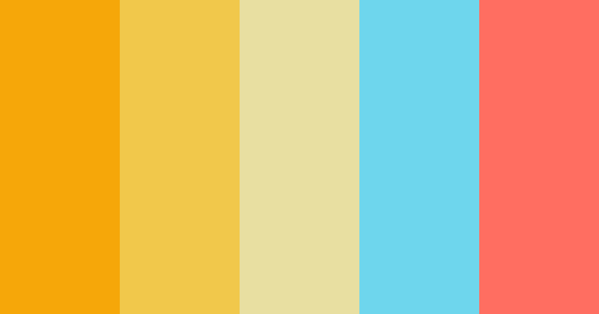 Download sunny serenity color palette PNG image (landscape)