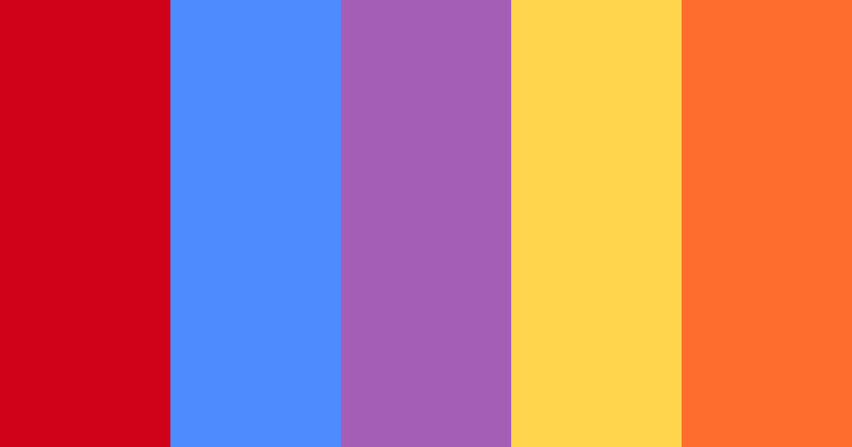 Download shades of red and blue color palette PNG image (landscape)