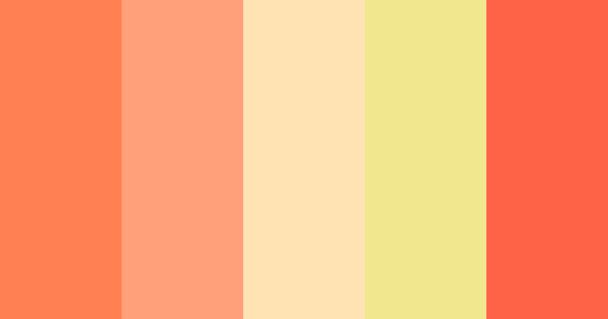 Download coral sunset color palette PNG image (landscape)