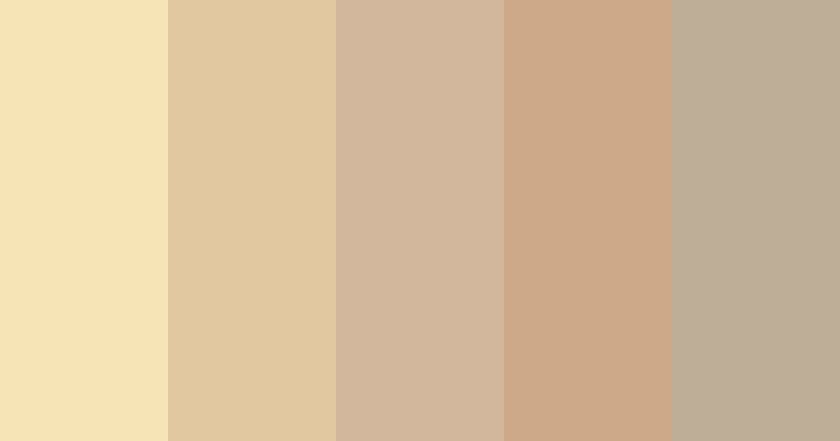 Download soft beige color palette PNG image (landscape)