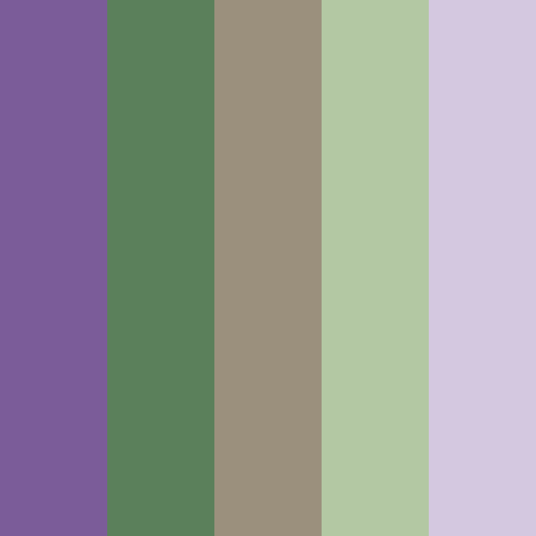 Download muted purple and green color palette PNG image (square)