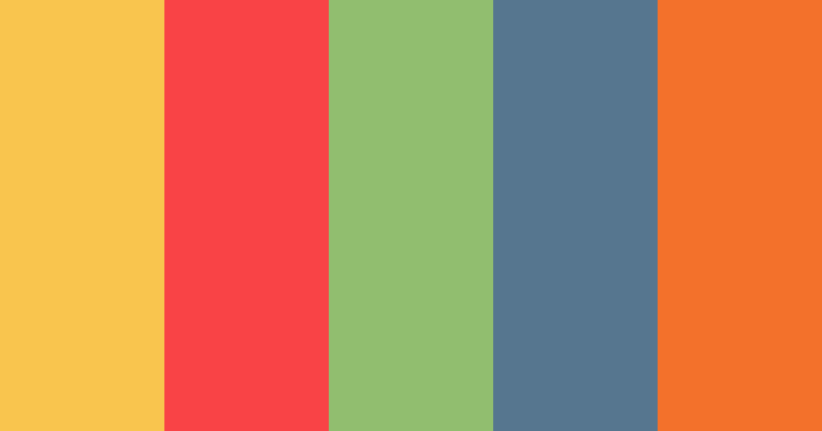 Download yellow jack color palette PNG image (landscape)