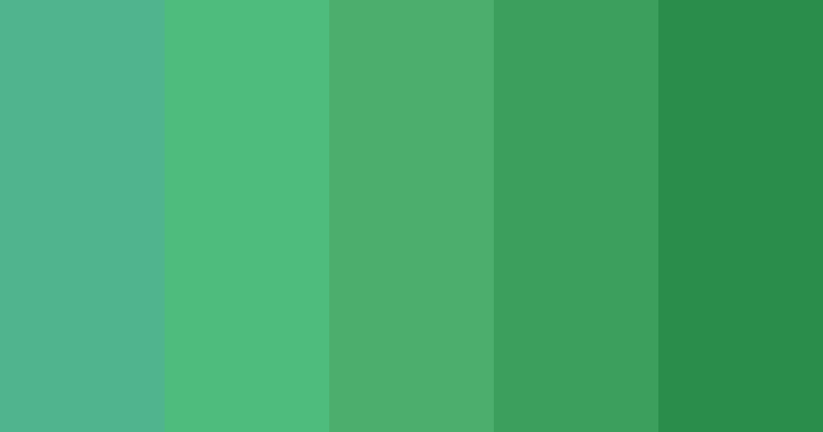 Download emerald green color palette PNG image (landscape)