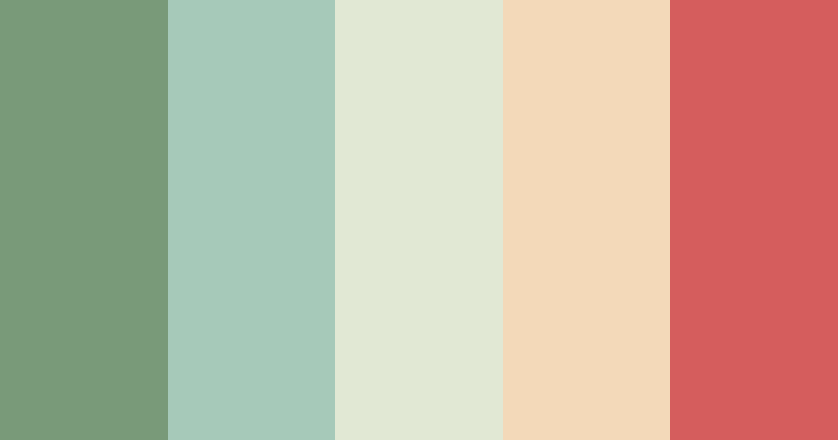 Muted Green Color Palette