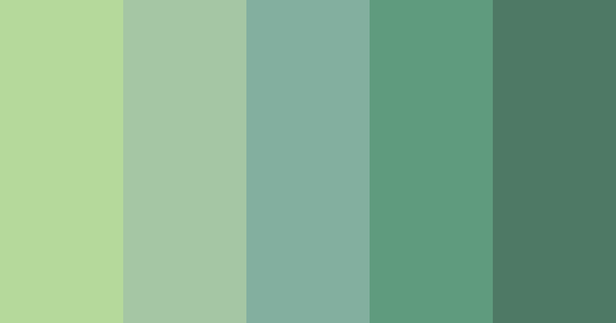 Download shades of meadow green color palette PNG image (landscape)