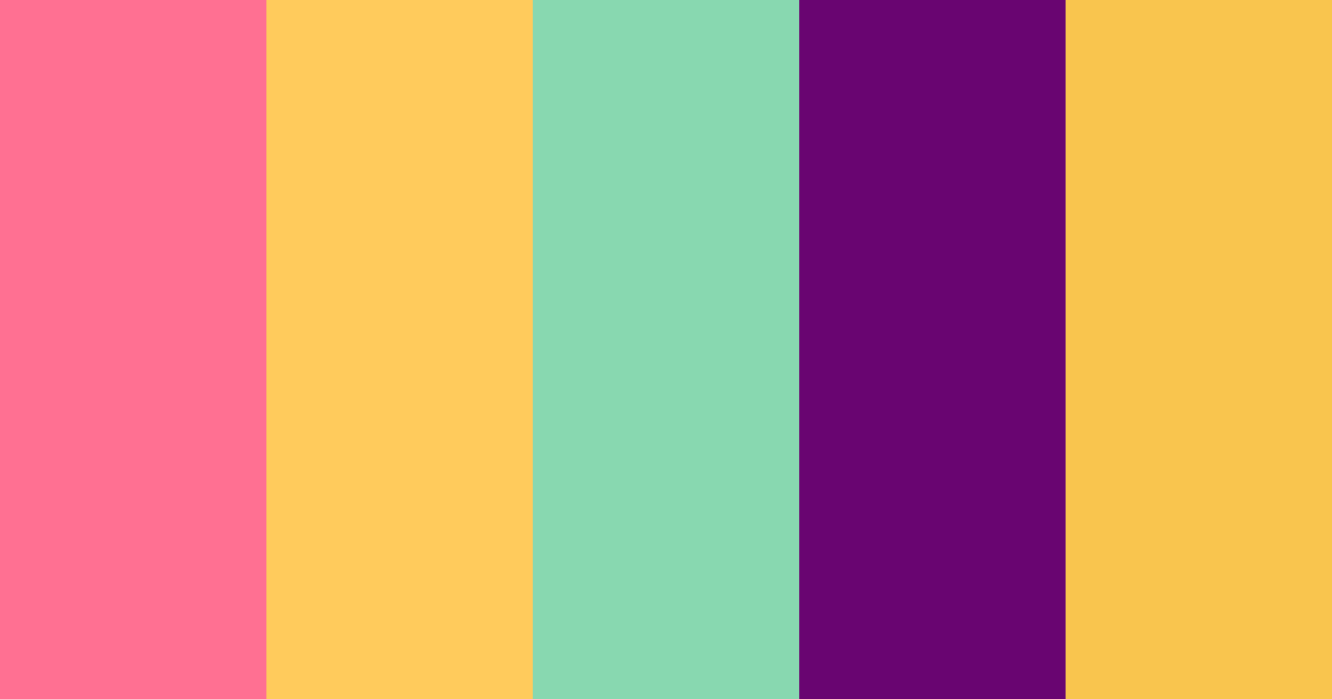 Download cotton candy dreams color palette PNG image (landscape)
