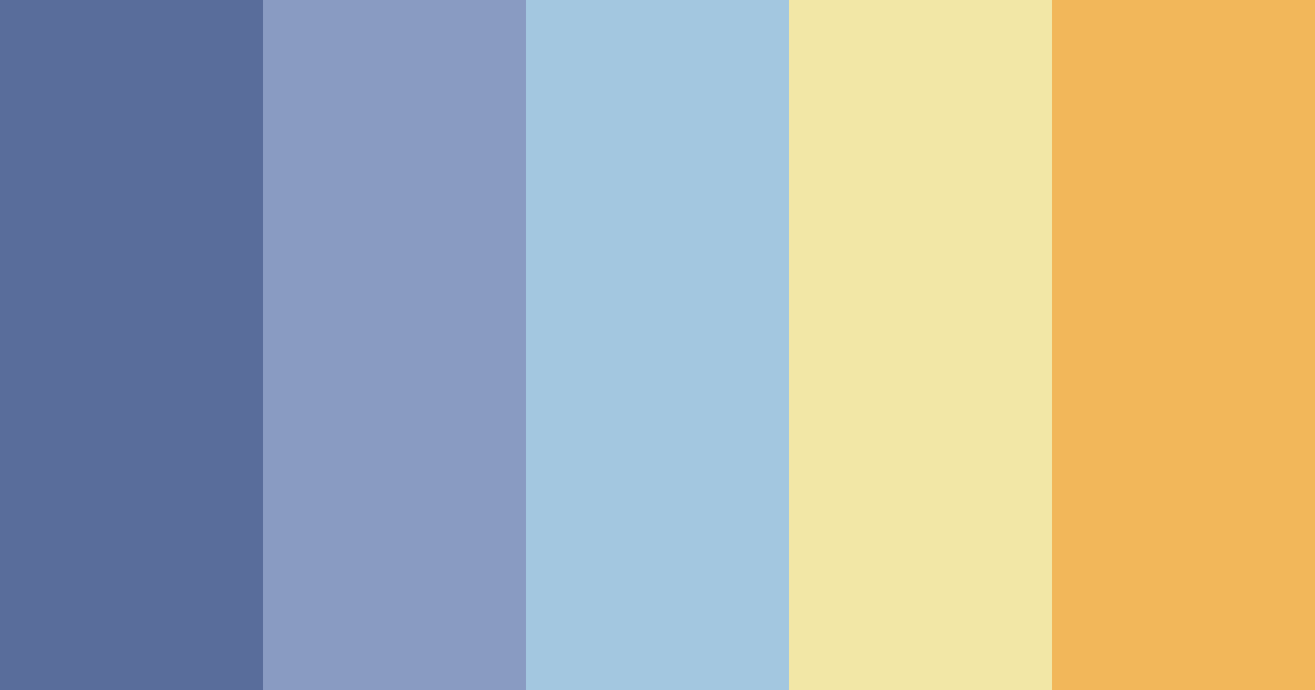Download coastal serenity color palette PNG image (landscape)