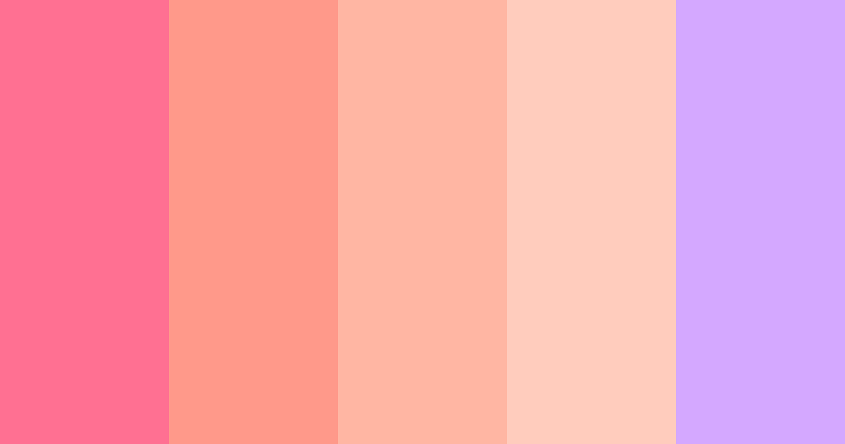 Download bubblegum blossom color palette PNG image (landscape)