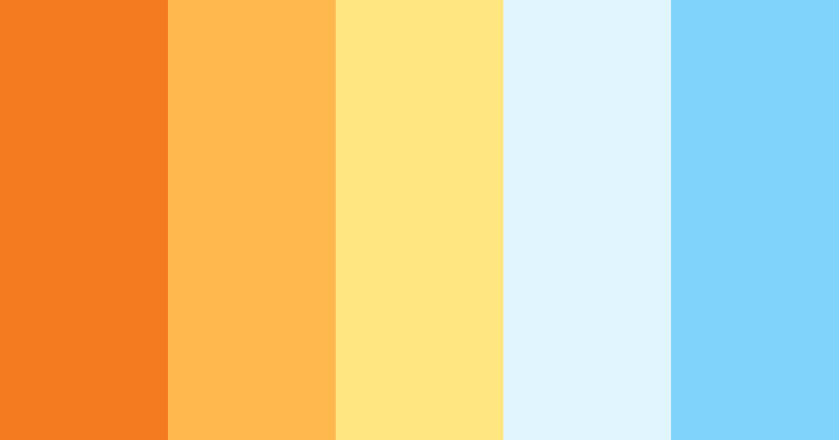 Download sunny tiger stripes color palette PNG image (landscape)