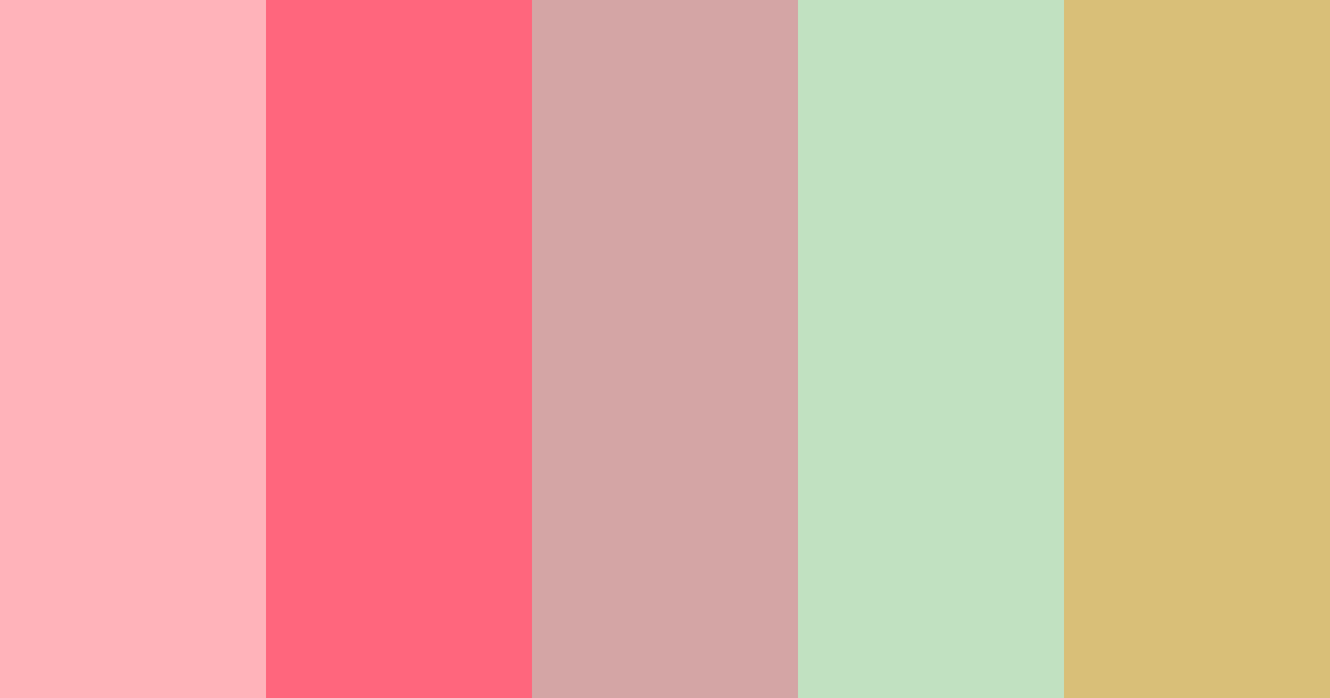 Download candy coated dreams color palette PNG image (landscape)