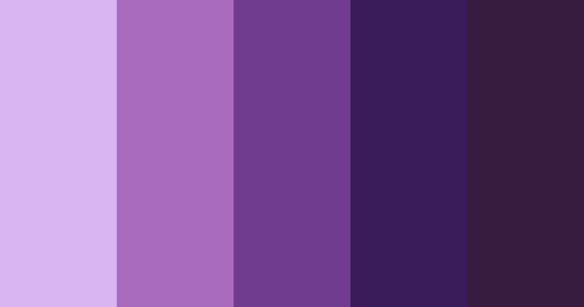 Download purple shades color palette PNG image (landscape)