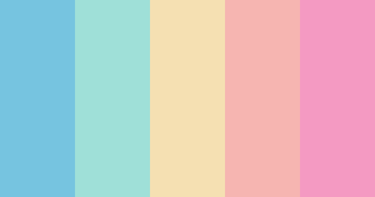 Download fairy tide treats color palette PNG image (landscape)