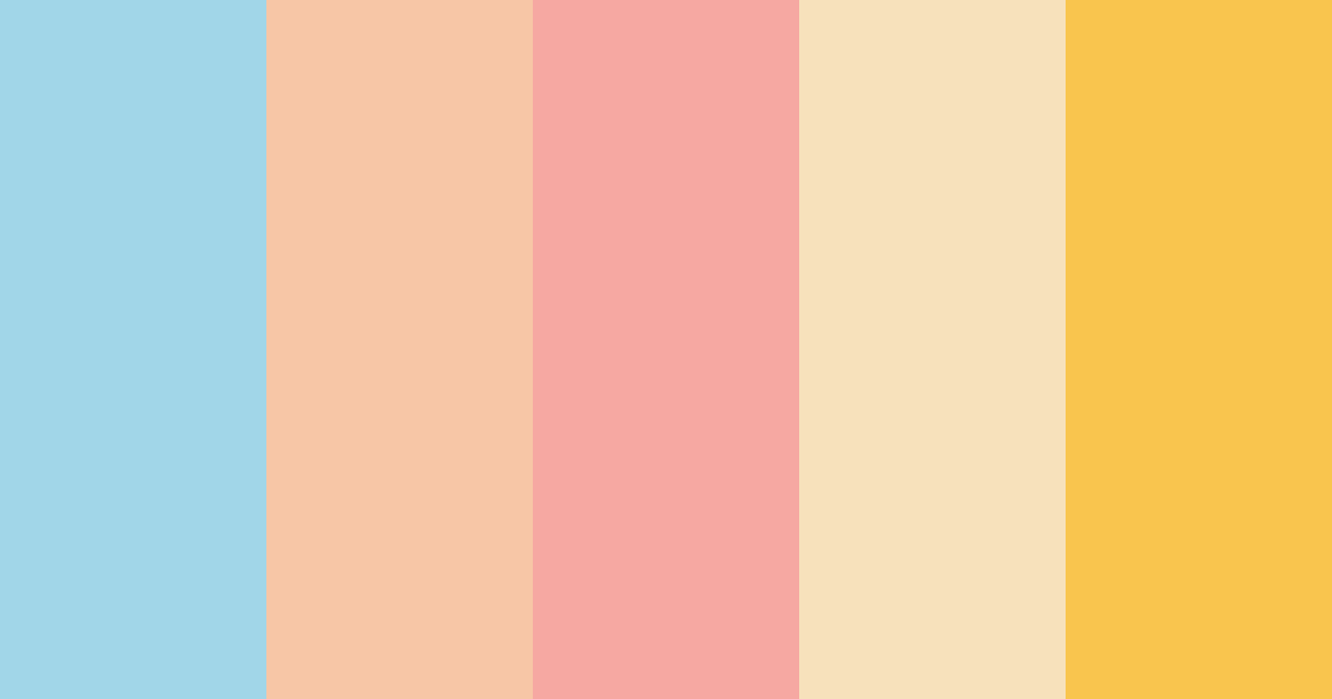Download shades of peach color palette PNG image (landscape)