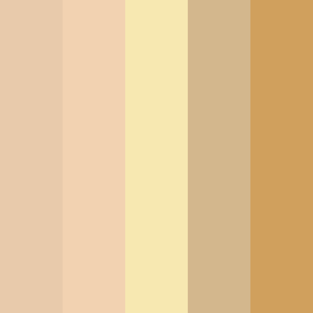 Download golden bubbles color palette PNG image (square)