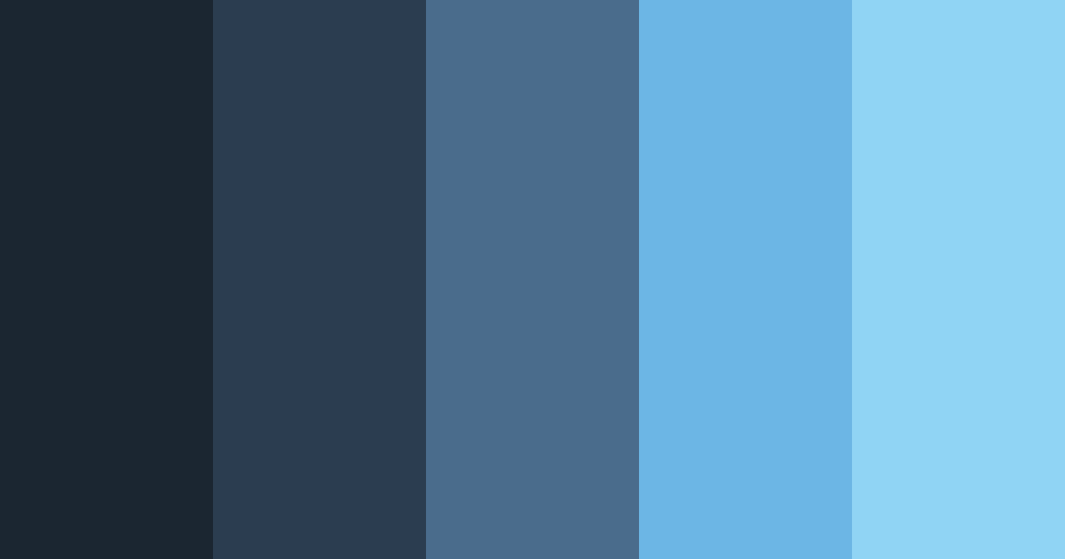 Download oceanic serenity color palette PNG image (landscape)