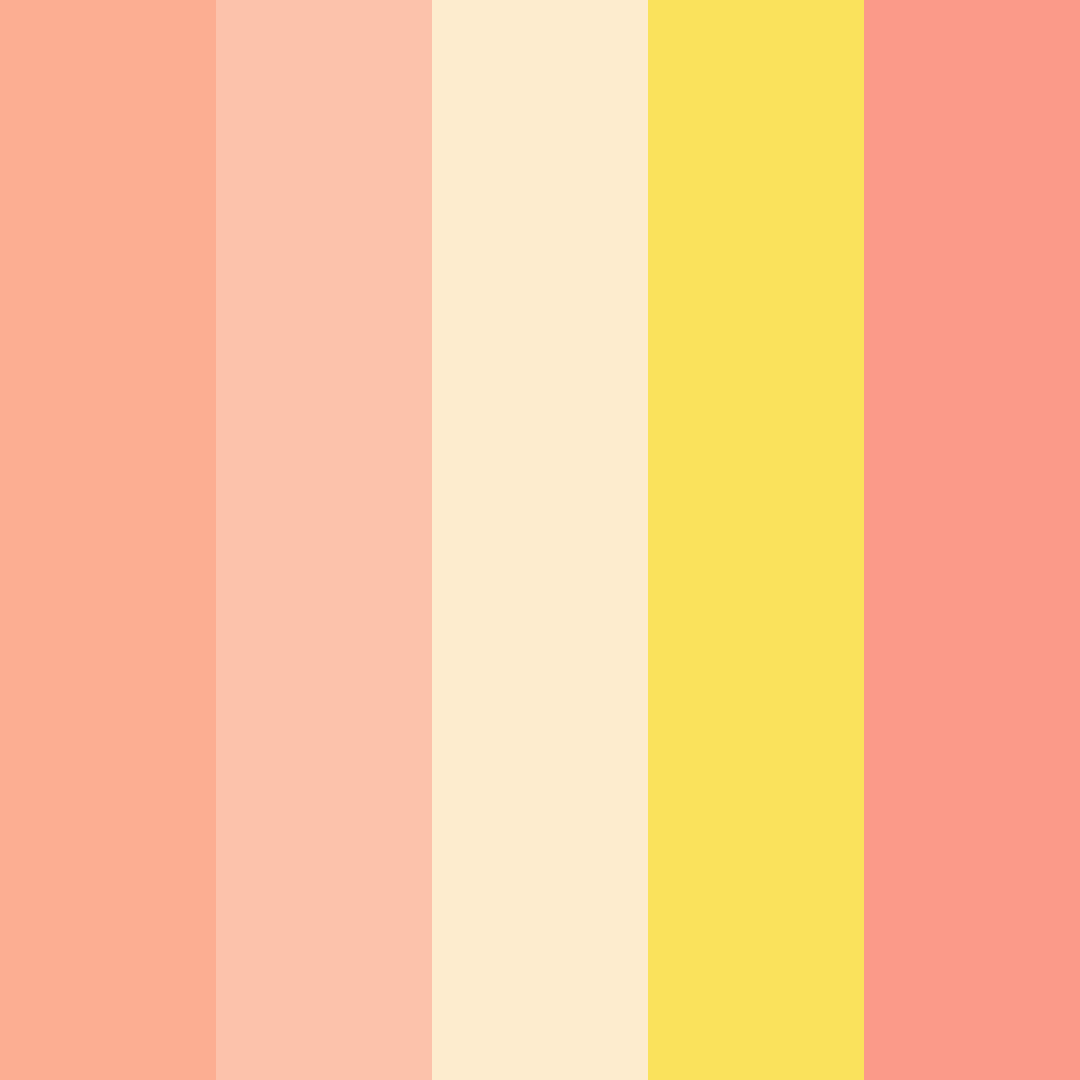 Download sunrise serenade color palette PNG image (square)