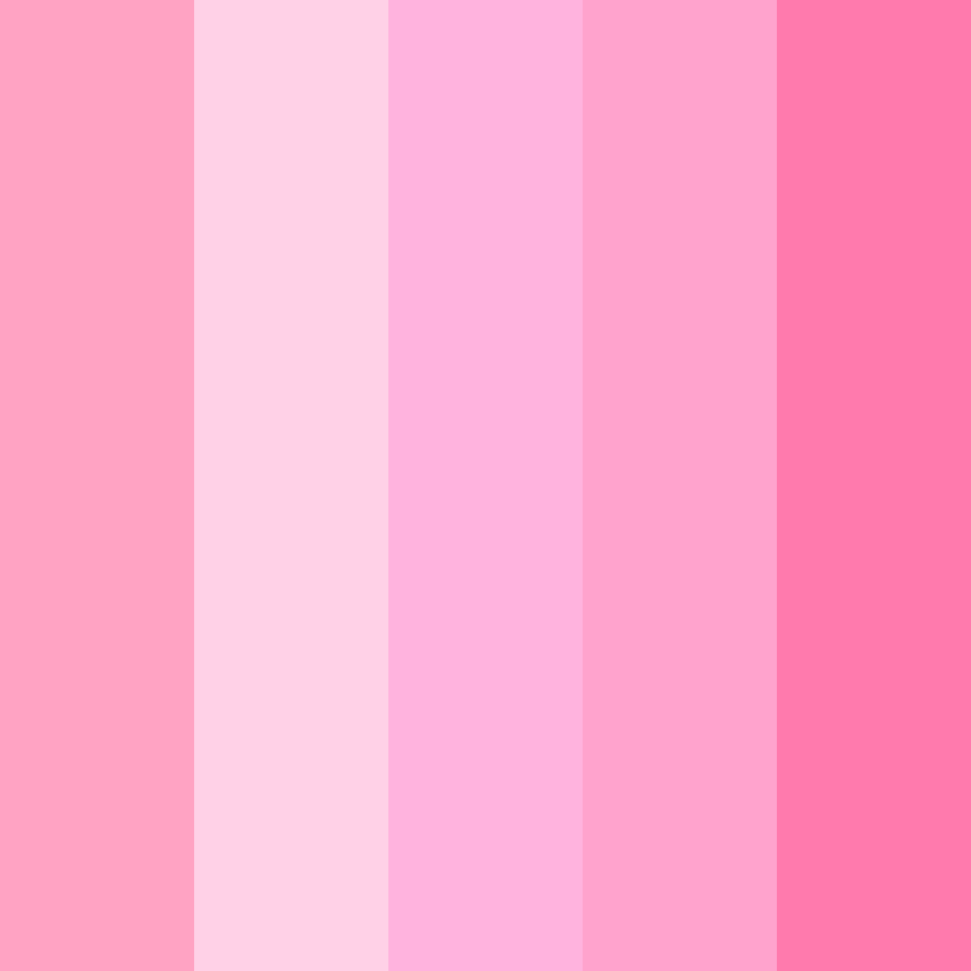 Download pink hello kitty color palette PNG image (square)