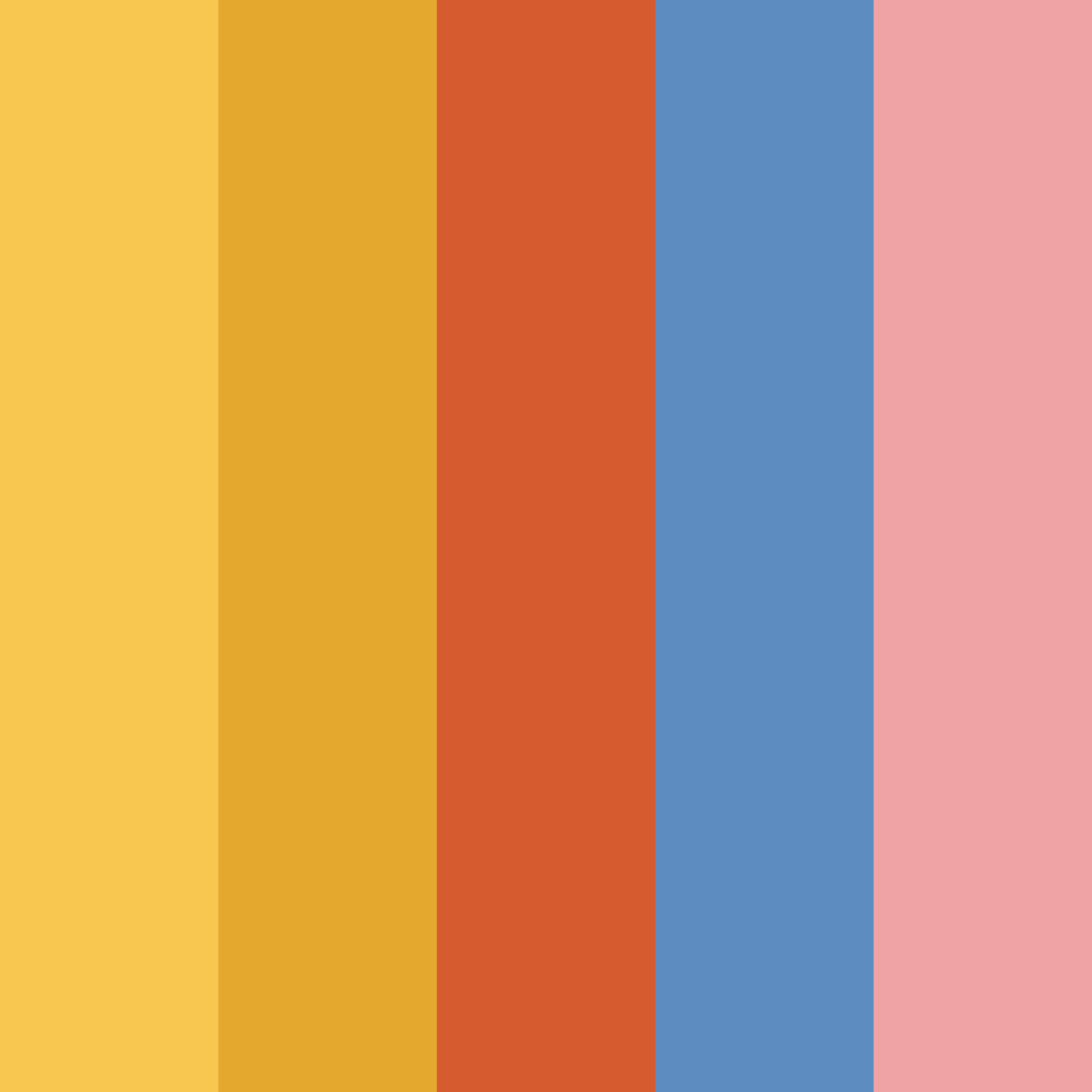 Download springfield sunset color palette PNG image (square)