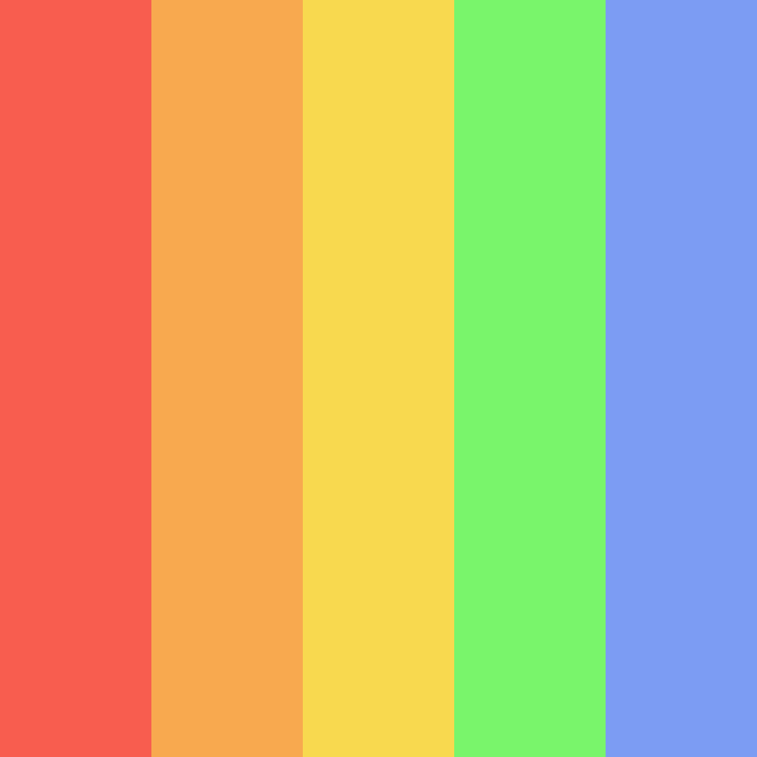 Download vibrant red color palette PNG image (square)