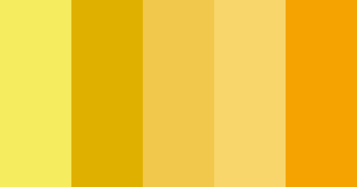 Download banana yellow color palette PNG image (landscape)