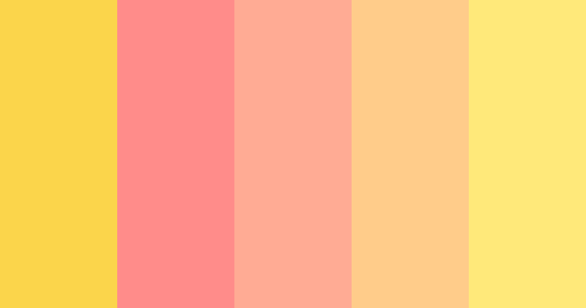 Download yellow sunset color palette PNG image (landscape)