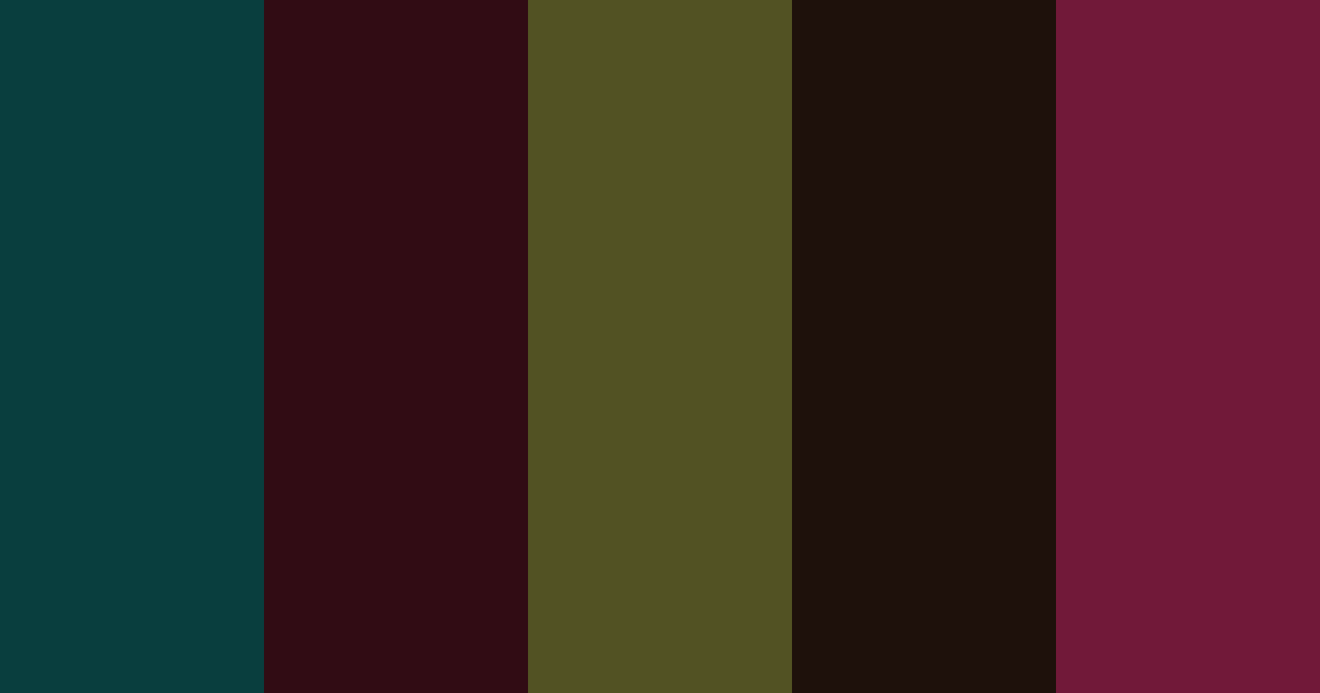 Download mystic forest color palette PNG image (landscape)