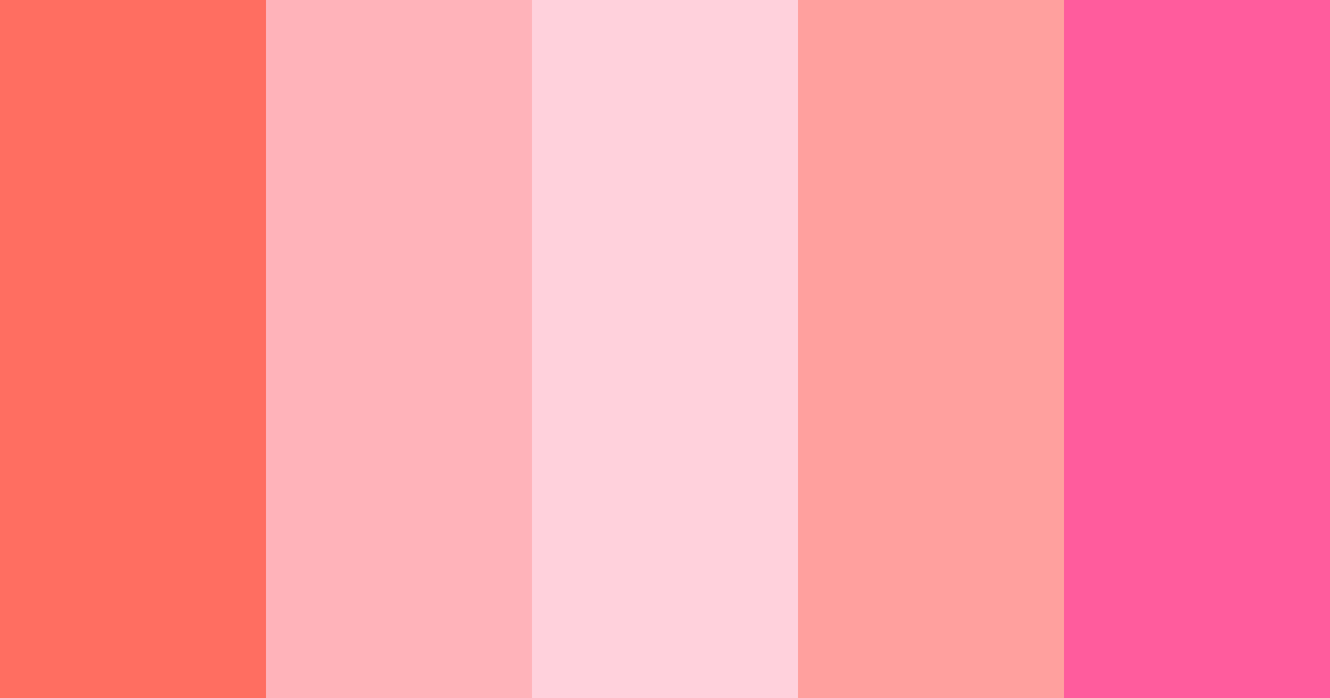 Download sweet strawberry dream color palette PNG image (landscape)
