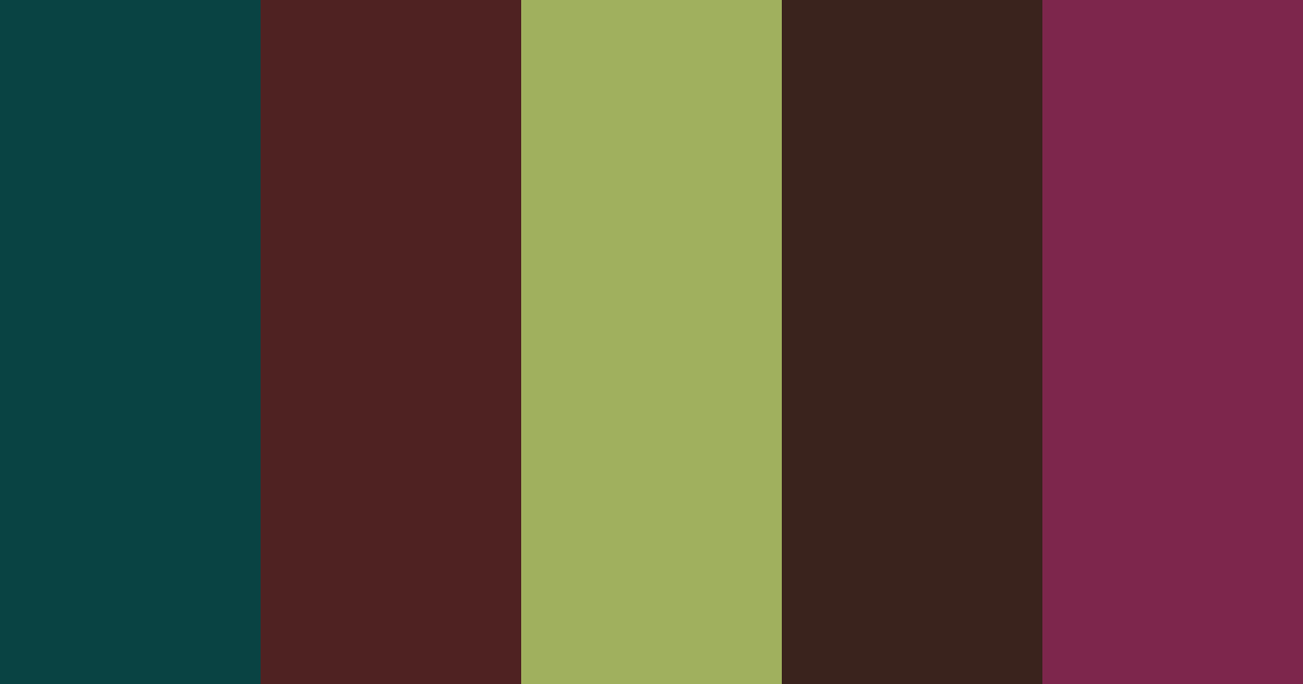 Download mystic forest color palette PNG image (landscape)