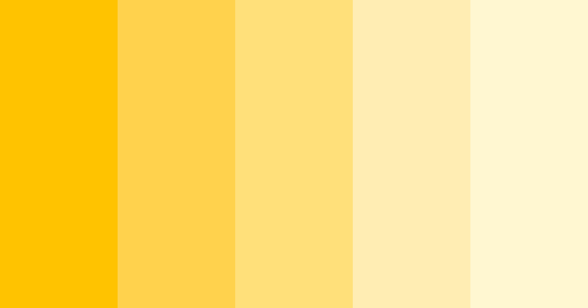 Download bright yellow color palette PNG image (landscape)