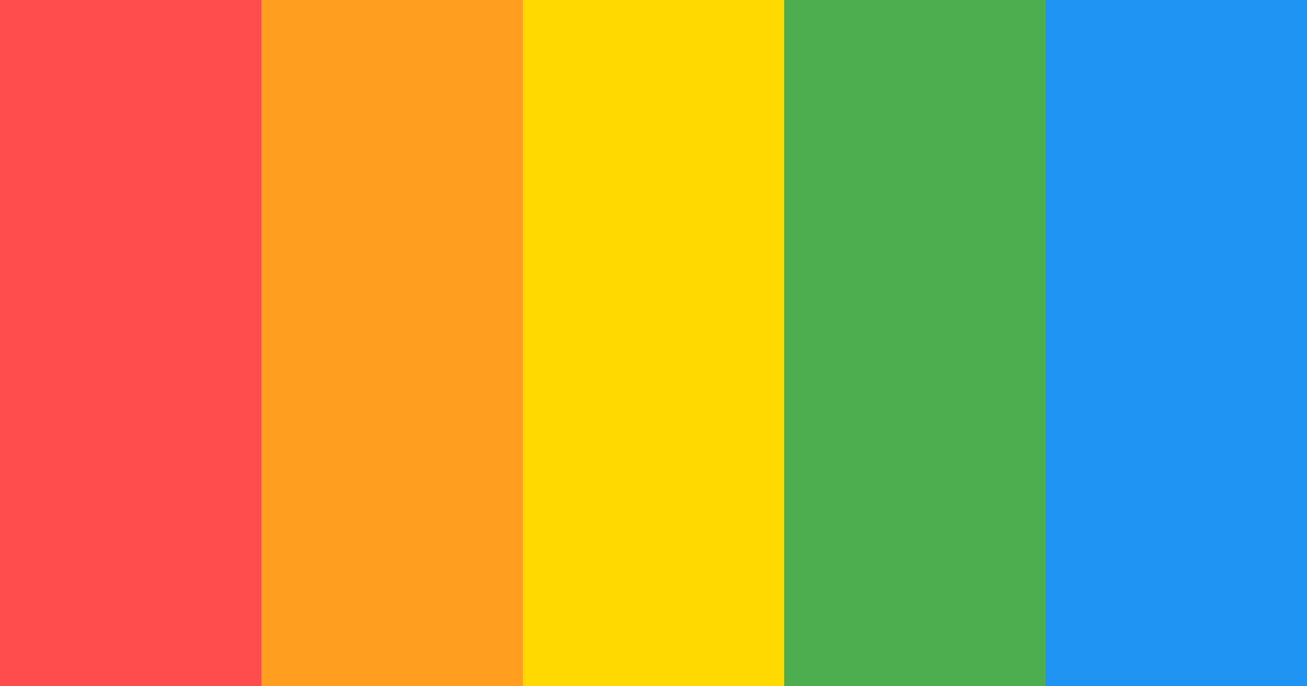 Download vibrant rainbow color palette PNG image (landscape)