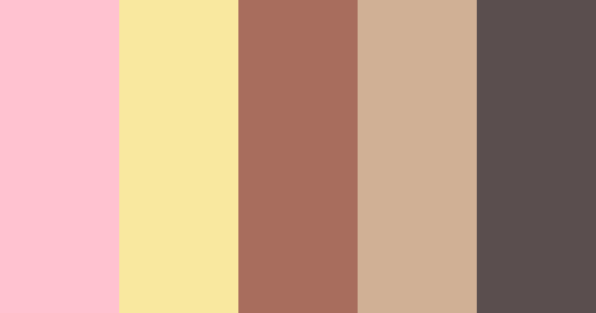 Download earthy pink color palette PNG image (landscape)