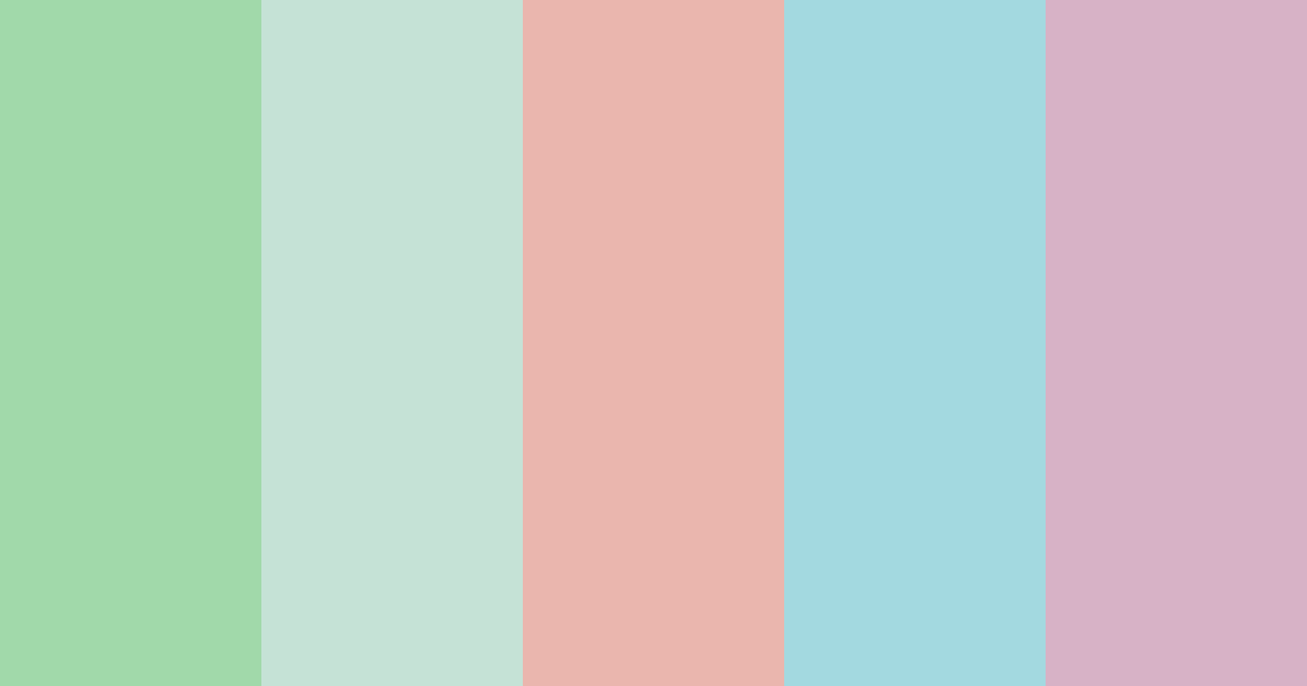 Download whimsical serenity color palette PNG image (landscape)