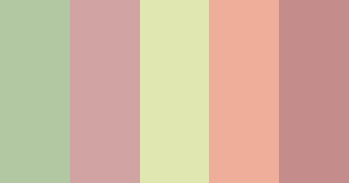 Download whimsical garden color palette PNG image (landscape)