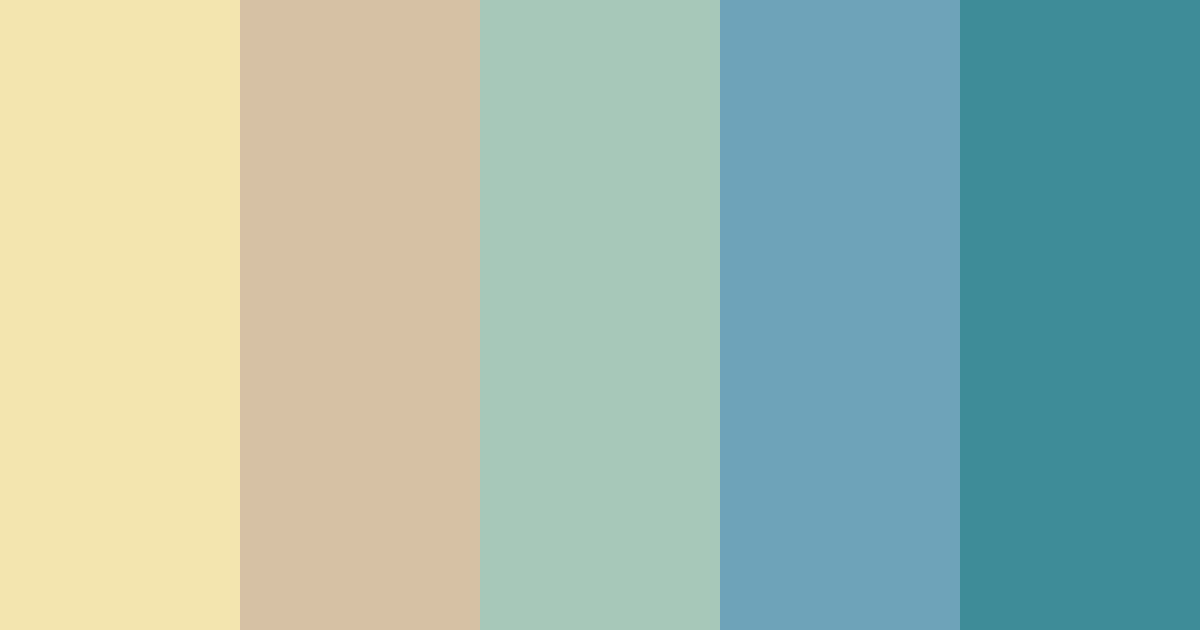 Download light blue green color palette PNG image (landscape)