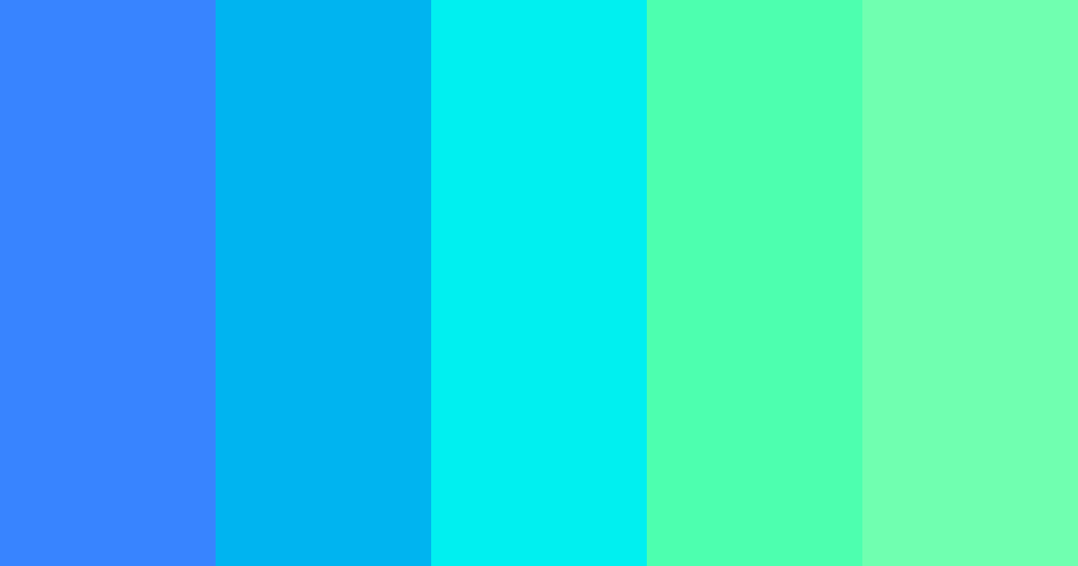 Download blue technology color palette PNG image (landscape)