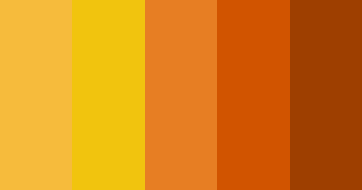 Cheesy Orange Color Palette