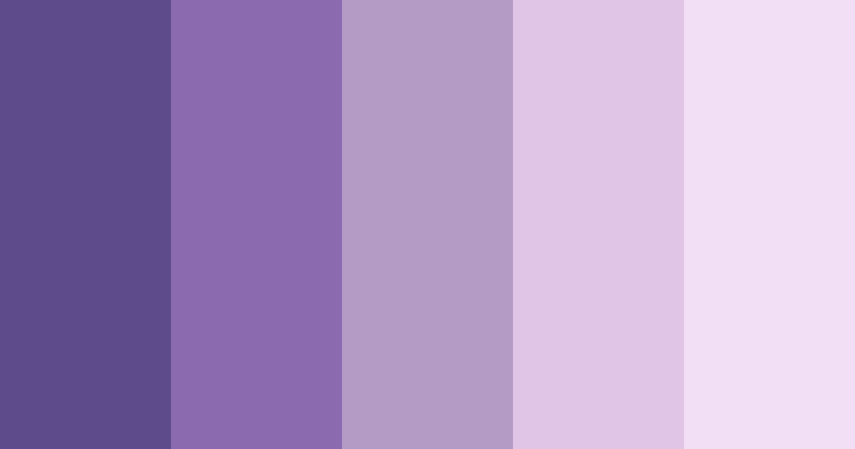 Download shades of purple color palette PNG image (landscape)