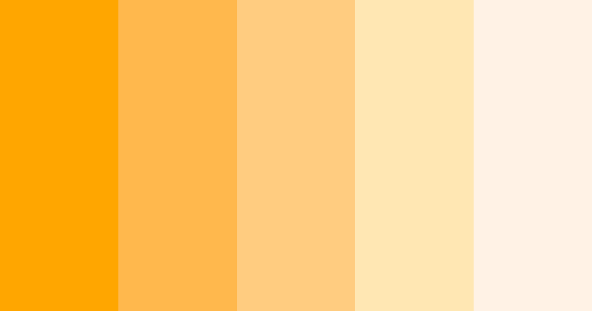 Download bright orange color palette PNG image (landscape)