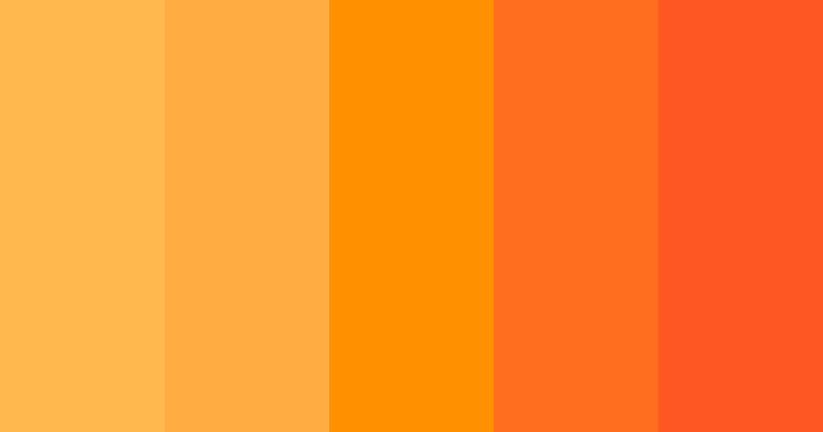 Download orange spring color palette PNG image (landscape)