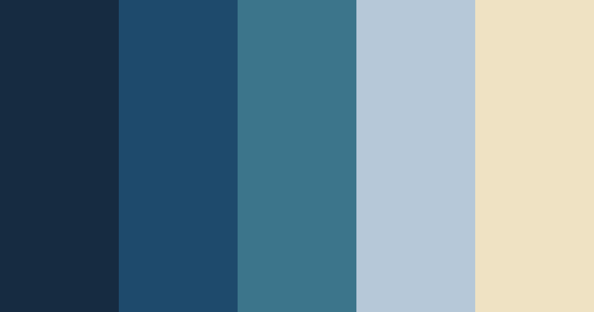 Download shades of blue color palette PNG image (landscape)