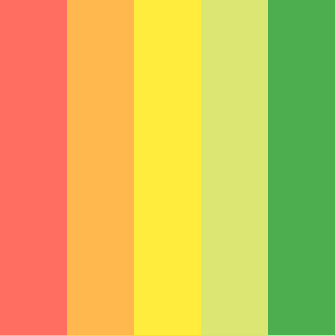 Download warm shades of orange color palette PNG image (square)