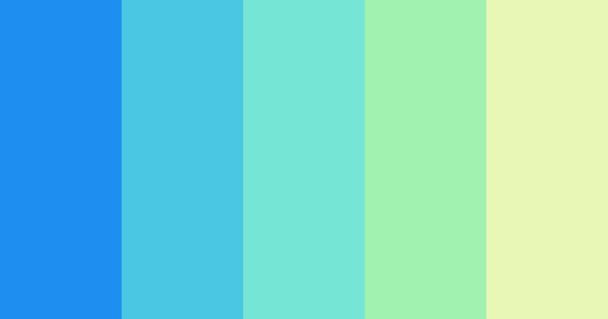 Download azure blue dream color palette PNG image (landscape)