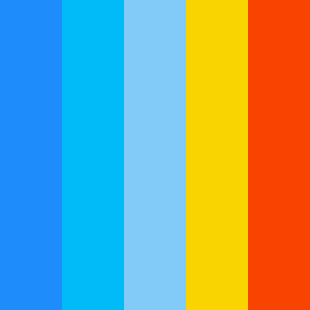Download blue innocence color palette PNG image (square)