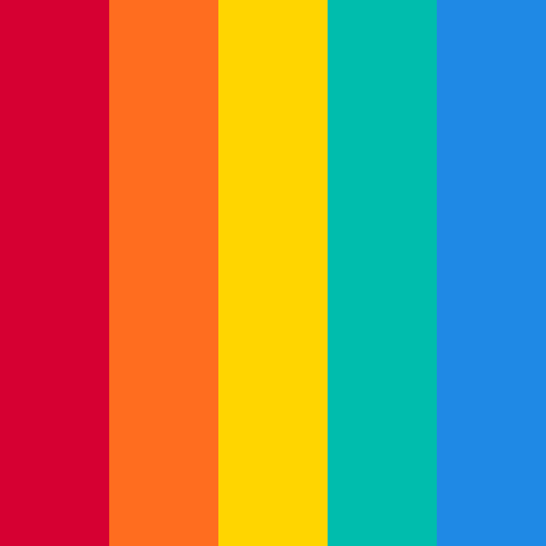 Download shades of red color palette PNG image (square)