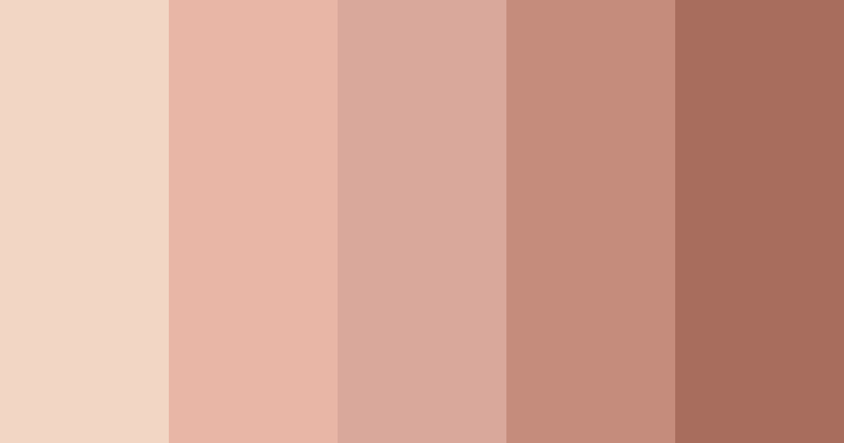 Download skin tones color palette PNG image (landscape)