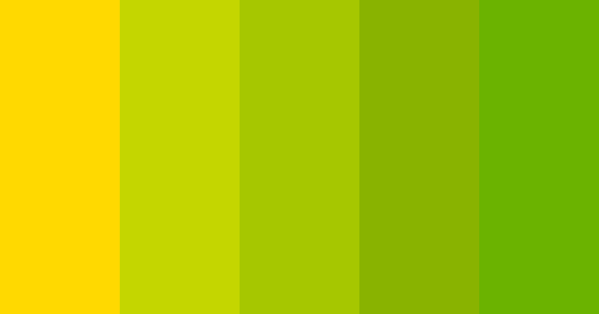 Download yellow green shades color palette PNG image (landscape)