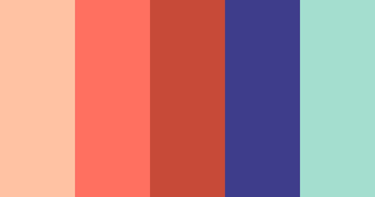 Download coral friendship color palette PNG image (landscape)