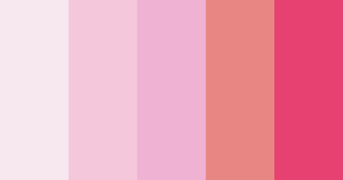 Download soft pink color palette PNG image (landscape)